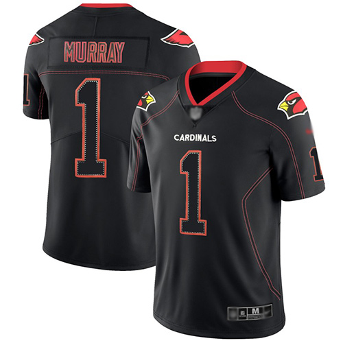 Arizona Cardinals Limited Lights Out Black Men Kyler Murray Jersey NFL Football #1 Rush->youth nfl jersey->Youth Jersey